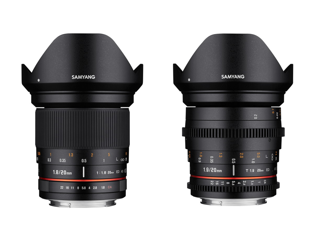 Samyang 20mm f/1.8 ED AS UMC lens officially announced