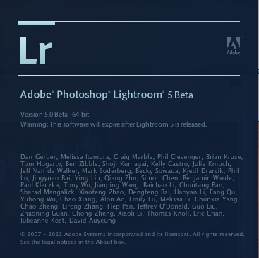 Adobe Lightroom 5 beta