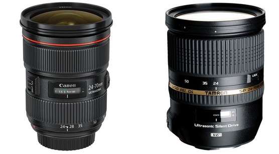 Canon Ef 24 70mm F 2 8l Ii Vs Tamron Sp 24 70mm F 2 8 Di Vc Usd Video Review Daily Camera News