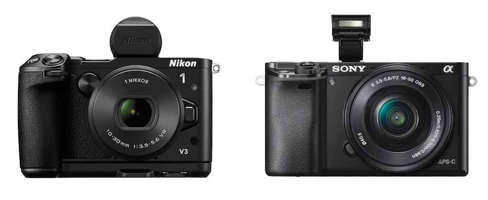 Nikon 1 v3 vs Sony A6000