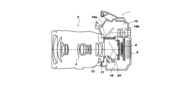 canon-patent-for-camera-system-with-translucent-mirror-and-evf
