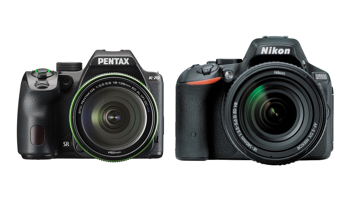 Pentax K-70 vs Nikon D5500 Comparison