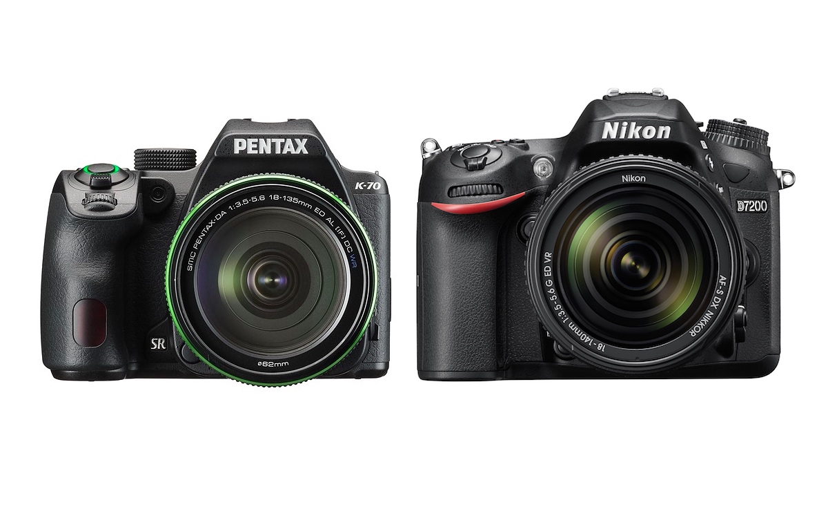Pentax K-70 vs Nikon D7200 Comparison