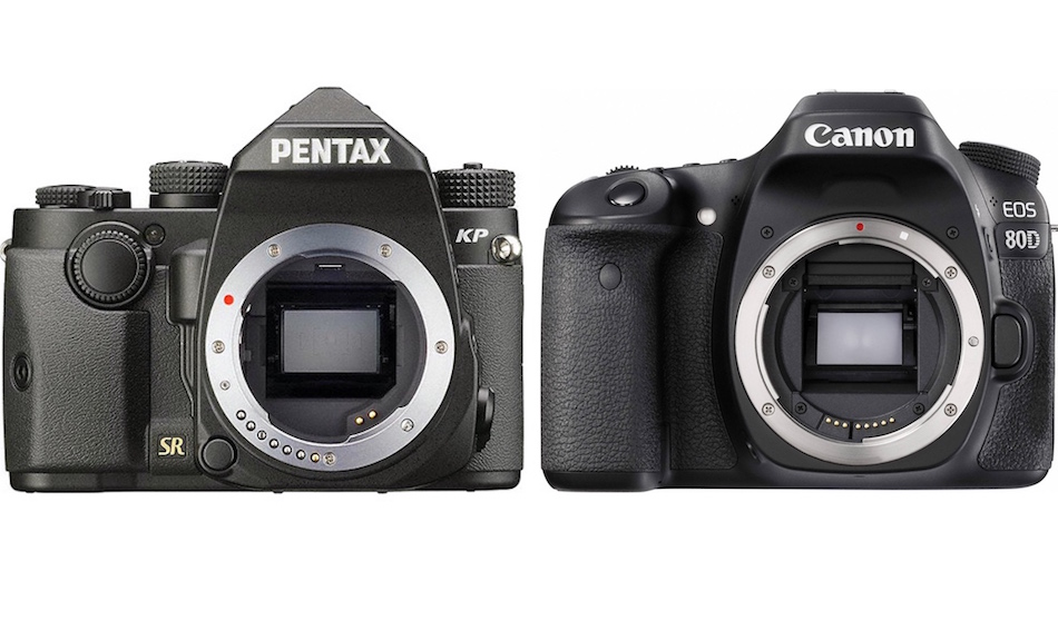 Comparison of the Pentax KP vs Canon 80D Cameras