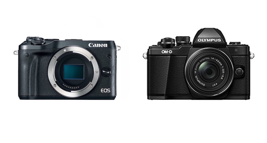 Specifications difference between Canon EOS M6 vs Olympus E-M10 II