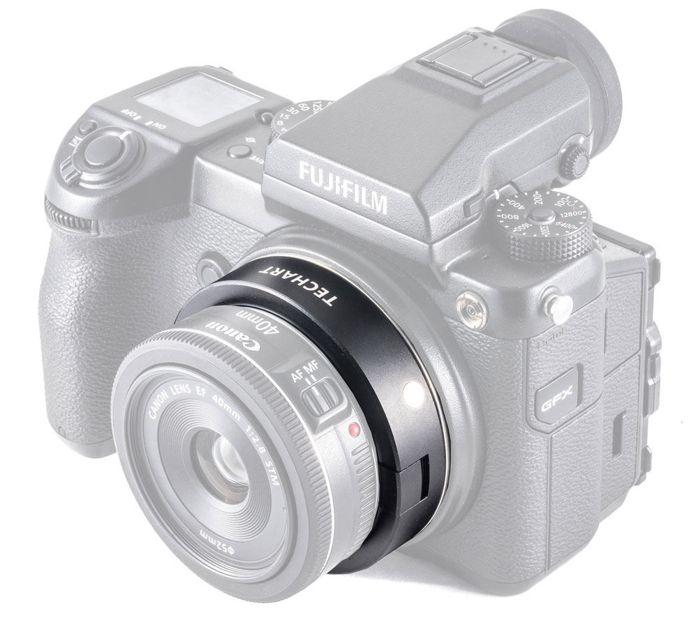 Techart unveils the Canon EF lens to Fujifilm GFX 50S adapter