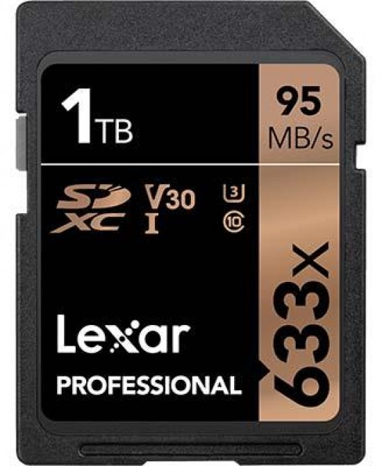 Lexar announces the world’s first 1TB 633x SDXC UHS-I memory card